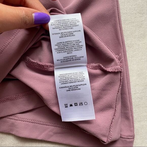 NWOT Mountain Hardwear Lons Sleeve Square Neck Top - Mauve Size L - Picture 6 of 8